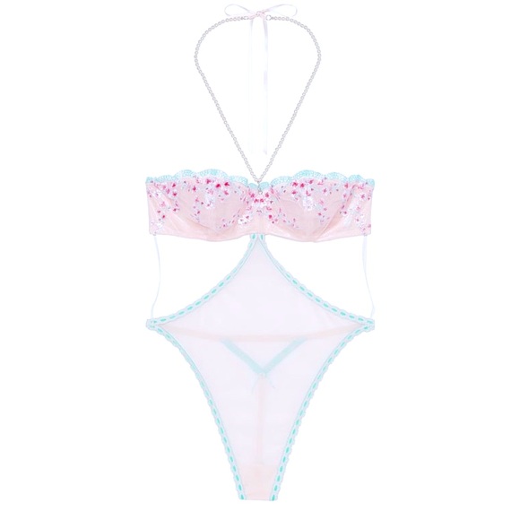 Victoria’s Secret very sexy cherry blossom embroidery...